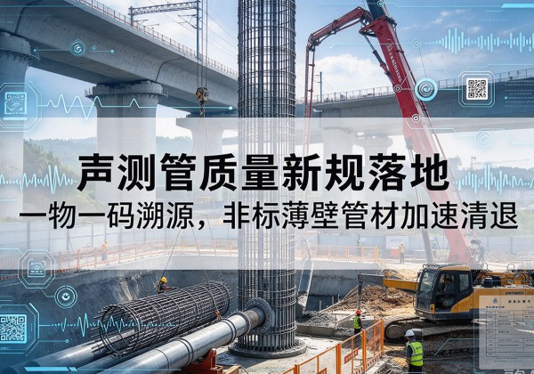 民乐声测管质量新规落地，一物一码溯源，非标薄壁管材加速清退