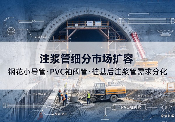 民乐注浆管细分市场扩容，隧道钢花小导管、PVC 袖阀管、桩基后注浆管需求分化